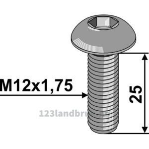 Unbrako - 10.9 - M12x1,75x25mm - Audureau, Kuhn