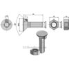 Plogbolt med Mutter - 10.9 - M12x1,75x30mm