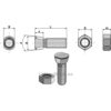 Plogbolt med Mutter - 10.9 - M12x1,75x32mm - Niemeyer