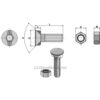 Plogbolt med Mutter - 10.9 - M12x1,75x35mm