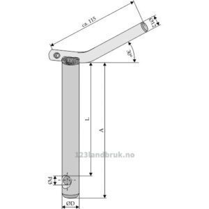 Toppstagbolt - Ø19x151mm - Kategori: 1