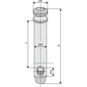 Bolt til Toppstag - Ø25x115 - Kategori 2