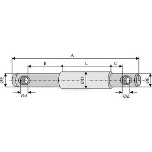 Dobbel Redskapsbolt - Ø28-Ø22x230 - Kategori 1-2