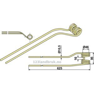 Rivetind  - Venstre - Krone
