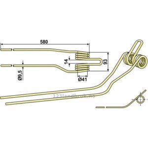 Rivetind  - Venstre - Krone