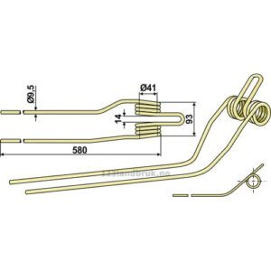 Rivetind  - Høyre - Krone
