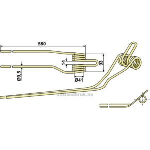 Rivetind  - Venstre - Krone