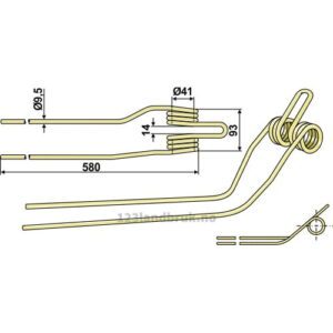 Rivetind  - Høyre - Krone