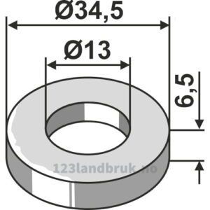 Skive - Ø13x6,5mm - Kuhn