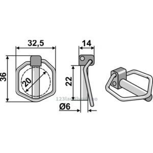 Orepinne - Ø6x21mm - Amazone