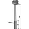 Skjær bolt - 10.9 - M16x1,5x100mm