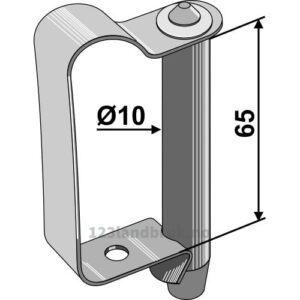 Bolt med fjærlås - Ø10x65mm