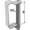 Bolt med fjærlås - Ø10x80mm