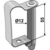 Bolt med fjærlås - Ø12x55mm