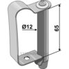 Bolt med fjærlås - Ø12x65mm