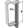 Bolt med fjærlås - Ø12x90mm