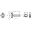 Plogbolt med Mutter - 10.9 - M16x2x40mm