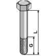 Bolt - 10.9 - M16x1,5x90mm - Galvanisert