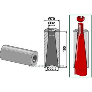 Sveiseforing til Tind - Ø70mm