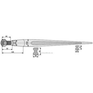 Steinsvans Tind - 1200xØ42mm - Kverneland