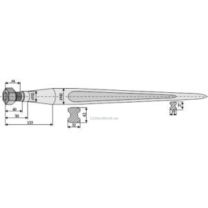 Frontlastertind - 1200xØ42mm