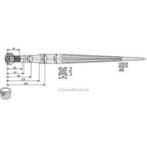 Frontlastertind - 1400xØ35mm - Agram, Faucheux