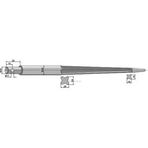Frontlastertind - 1400xØ35mm - Mailleux