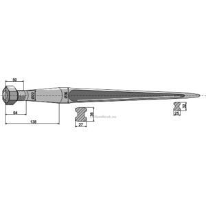 Frontlessetind - 600xØ36mm - Bressel & Lade