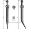 Harvetand av boronstål - 180mm - Meifort