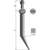 Harvetand av boronstål Herdet - 190mm