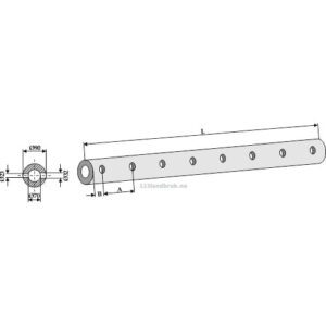 Ramme for  8 tinder - 1500xØ90mm