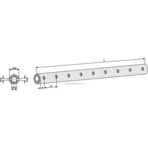 Ramme for  9 tinder - 1700xØ90mm