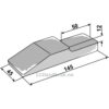 Gravetand for sveising - 145x45mm - Boron stål