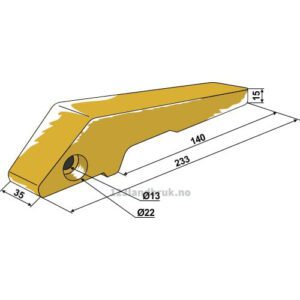 Gravetan - 233mm - Caterpillar