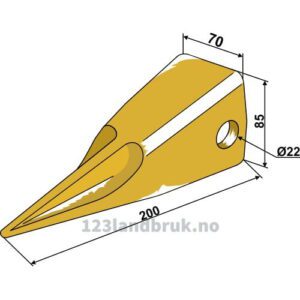 Gravetand - 200x50mm - Caterpillar