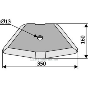 Silokniv Spadekniv - 350x160x5mm - Trioliet, Vicon