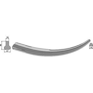 Frontlessertind for sveising - 600mm