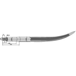 Rundballetind - 640xØ36mm - Faucheux