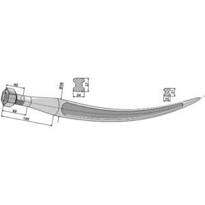 Rundballetind - 680xØ36mm - Baas-Trima, Schäffer