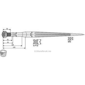 Frontlastertind - 800xØ35mm - Frost (Original)