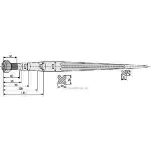 Frontlastertind - 820xØ35mm - Agram, Faucheux