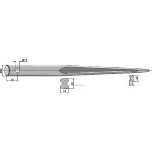 Frontlastertind - 800xØ42mm