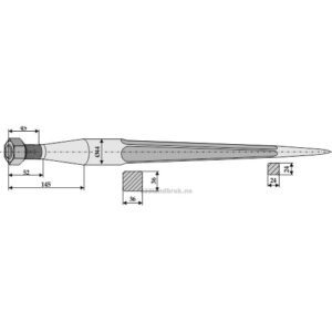 Frontlastertind - 910xØ44mm - Redrock