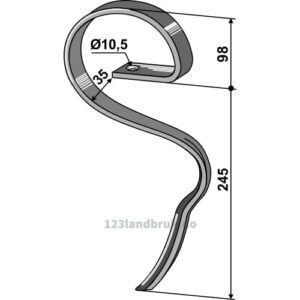 Harvetind - 245mm - Rau