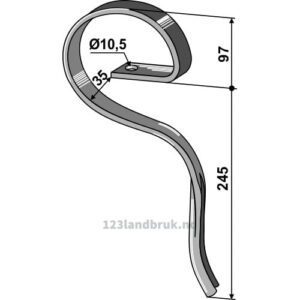 Harvetind - 245mm - Rau