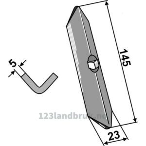 Kultivator Spiss - 145x23x5mm - Rabe