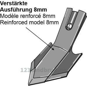 Gåseforskjær QC forsterket - 100x8mm - Bourgault, Great Plains, Simba