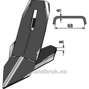 Gåseforskjær QC (forsterket) - 180x8mm - Bourgault
