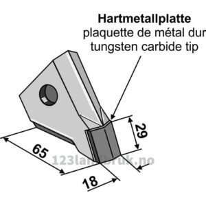 Sålabb til frø - Tungsten Karbide - Bourgault