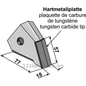Sålabb til frø - Tungsten Karbide - Bourgault